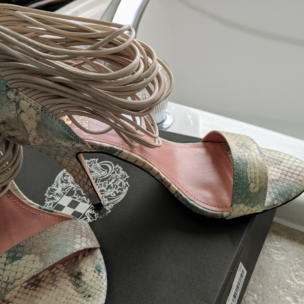 Vince Camuto Strappy Ankle High Heel Sandals